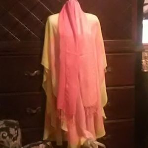 Scarf in a silk and cotton blend very soft